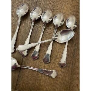 Reed & Barton Dresden Rose Silverplate Flatware 39 Pc Set Service 8